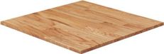 vidaXL Tafelblad vierkant 60x60x1,5 cm massief eiken lichtbruin