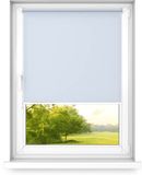 Fart Produkt time4blinds mini rollo basic - Rolgordijn - Niet-invasief - Raamrolgordijn binnen zonder boren - Niet-invasieve handgrepen - Dimmen rollo - 1000x1400mm Grijs-Blauw - Bediening aan de Rechterkant