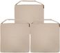 Hespéride Stoelkussen Sofia - 3 stuks - 40 x 40 x 4 cm - Ecru - Boucle