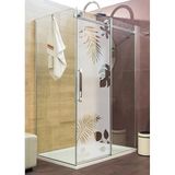 Ambiance Sticker Privacy raamfolie - Exotische bladeren - Zelfklevende raamfolie voor ramen en douchedeuren - 120x35cm