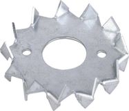 Alberts 836153 schijfdeuvel met tanden, dubbelzijdig, sendzimir verzinkt, voor opschroeven, buiten-Ø 62 mm, binnen-Ø 21 mm, 50er Set