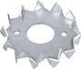 Alberts 836153 schijfdeuvel met tanden, dubbelzijdig, sendzimir verzinkt, voor opschroeven, buiten-Ø 62 mm, binnen-Ø 21 mm, 50er Set