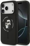 Karl Lagerfeld Silicone Karl&Choupette Ring Magsafe Case Voor Iphone 17 Pro