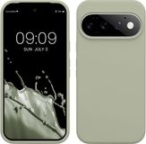 kwmobile telefoonhoesje geschikt voor Google Pixel 11 / Pixel 11 Pro - Hoesje met siliconen coating - Smartphone case in grijsgroen