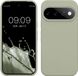 kwmobile telefoonhoesje geschikt voor Google Pixel 11 / Pixel 11 Pro - Hoesje met siliconen coating - Smartphone case in grijsgroen