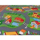 Rugsx - Tapis Enfant Ruelles Petit Village Multicolour 200x500 Cm