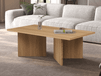 LIBA Table basse 125 cm chêne naturel