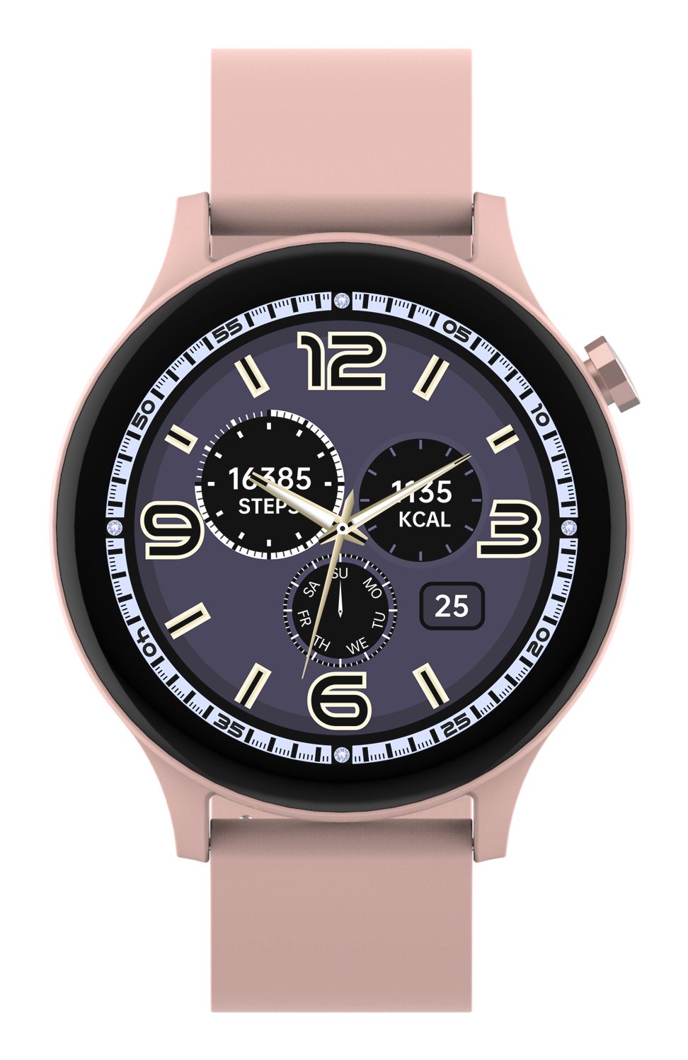 Denver SWC-338RO Smartwatch - 1.38" TFT Display - Digital - Touchscreen - Pink