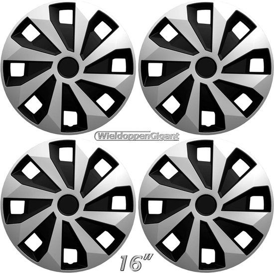 Bolle wieldoppen VOLVANO-Van GTS 16 inch zilver/zwart (set van 4)