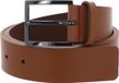 HUGO Leren Riem Geek Sz35 Leather Belt W110 Brown Lichtbruin