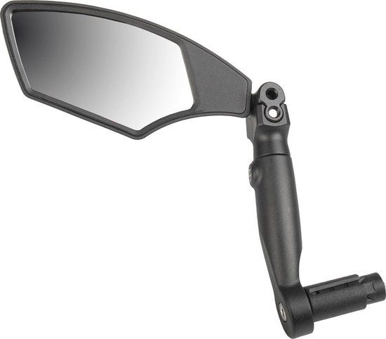 M-Wave Spy Space Bar End Bike Mirror - Left - Black/Silver