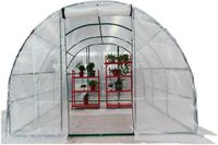 Wan GmbH Polytunnel Kas - Serre Jardin - Faire pousser des plantes - Matériau PE renforcé - 300x200x200cm - Blanc