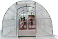 Wan GmbH Polytunnel Kas - Serre Jardin - Faire pousser des plantes - Matériau PE renforcé - 300x200x200cm - Blanc