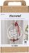 Creativ Company Macramé kerstkrans hobbyset mosgroen, kerstrood, off-white