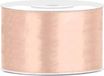 Merkloos Partydeco Hobby Sierlint satijn - zalm roze - 25 meter