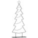 vidaXL Metalen Kerstboom Zwart 150 cm Staal