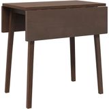 vidaXL Eettafel bruin massief hout rubber
