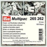 Prym Prym stalen zilver (12 mm) haken en staven voor een broek en rok - 1 Stuk