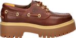Timberland Chaussures à lacets en cuir - Bordeaux