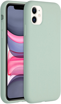 Accezz Liquid Silicone Backcover iPhone 11 hoesje - Sky Blue
