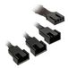 Kolink Y-adapter PC-ventilator [1x PC-ventilatorstekker 4-polig - 3x PC-ventilatorbus 4-polig, PC-ventilatorbus 3-polig] 35 cm Zwart