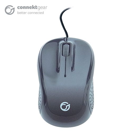 Computer Gear 24-0542 - Bedrade Muis - Zwart/Wit