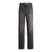 Levi's Ribcage Full Length Static Noise Overloa Maat: W24L32 | Straight Jeans Outlet | Dames | Zwart