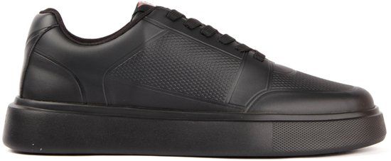 GUESS Pleziar Lage Sneakers Mannen Zwart Synthetisch Schoenmaat 43