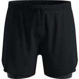 Odlo Zeroweight Print 5in 2in1 Hardloopshorts Heren-zwart, Maat XXL