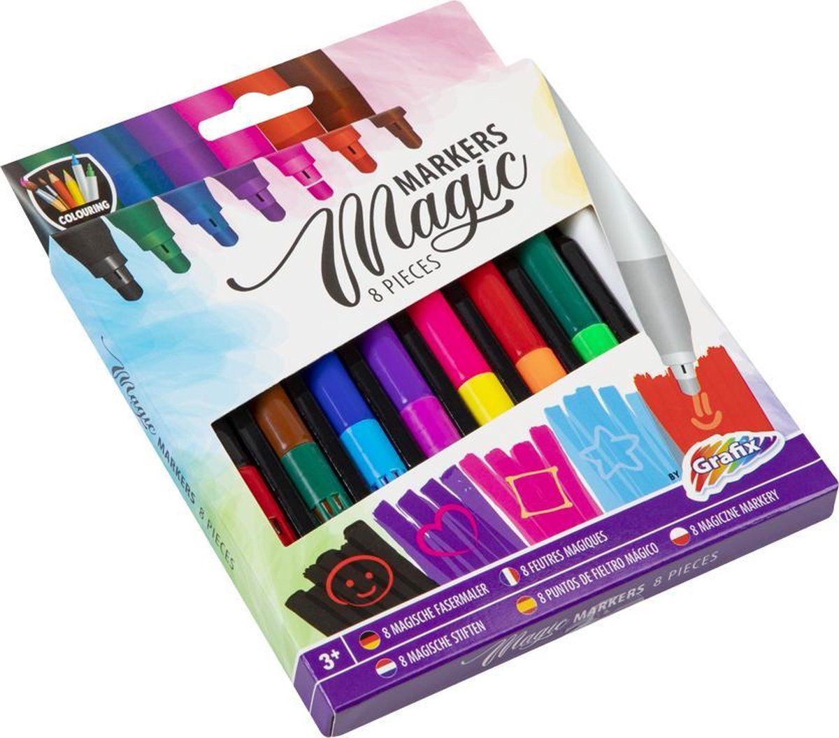 Grafix Panda Grafix Magic viltstiften 8 stuks