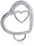 Pasionista 604848 Sterling zilver hart bedelhanger voor dames