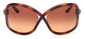 Tom Ford Bettina FT 1068 Lunettes de soleil femme Havane Papillon Marron 68mm
