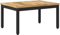 vidaXL Salontafel Wit en zwart 49 x 68,5 x 36 cm Massief Acaciahout