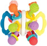Nuby Twist Ball bijtring met rammelaar - Multicolor
