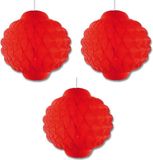 Fest-Dekor Gmbh Lampion à l'asiatique - Lot de 5 pièces - rouge - 30 cm
