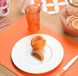 Merkloos Venilia Placemat placemat voor eetkamer afwasbaar polypropyleen, geschikt voor levensmiddelen, Oranje, 45 x 30 cm, 4 stuks