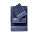 Scalpers Badhanddoekenset (make-uptafel 30 x 50 cm + handen 50 x 90 cm + bad 70 x 140 cm) 450 g/m² van katoen blauw met grijs Home