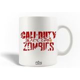Maniacase Keramische mok Call of Duty Black Ops 2 Zombies Rood Logo