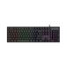 HAC24 RGB LED Gaming-toetsenbord, QWERTZ-indeling, zwart, USB, verlicht, Duitse lay-out