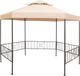 vidaXL Tuinprieel 323x265 cm hexagonaal beige