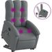 Fauteuil Relax Fauteuil De Massage Inclinable Gris Foncé Tissu