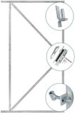 Merkloos Tuindeco Ijzeren deurframeset compleet 155x120 cm