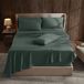 Hearth & Harbor Queen lakensets met extra hoge hoeken - bosgroen