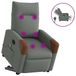 vidaXL Fauteuil releveur électrique réglable tissu gris foncé