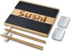 MONDEX Sushi Set - Zestaw voor 2 Personen - Houten en Leisteen Platte - Hoogwaardige Stokjes
