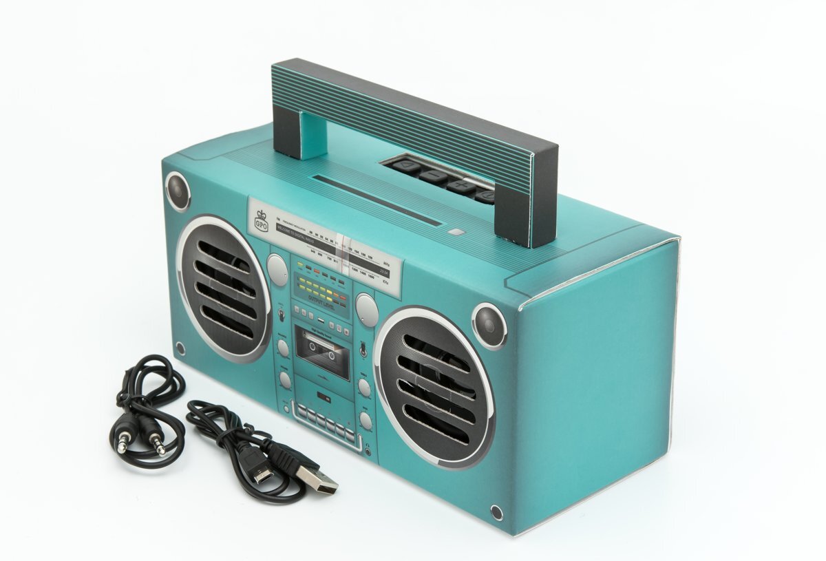 GPO BRONXAQUA - draagbare Bluetooth speaker aqua blauw