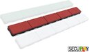Secuplay Rubber Gazonrand - 100x10x3,6cm - Rood - 1 stuk