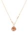 Zoqoyi Collier en quartz fumé hydrothermal plaqué or jaune 18 carats