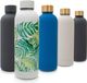T&N Roestvrijstalen drinkfles, 500 ml, thermosfles voor kantoor, lekvrije waterfles voor koolzuur, thermoskan onderweg, thermosfles voor thee en koffie, fles bruiswater