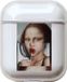 Shieldcase Mona Lisa Case - beschermhoes geschikt voor Airpods case - transparant - Hardcase transparant met Mona Lisa print - Patroon hoesje geschikt voor Airpods 1